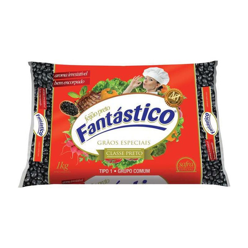 FEIJAO PRETO FANTASTICO 1KG