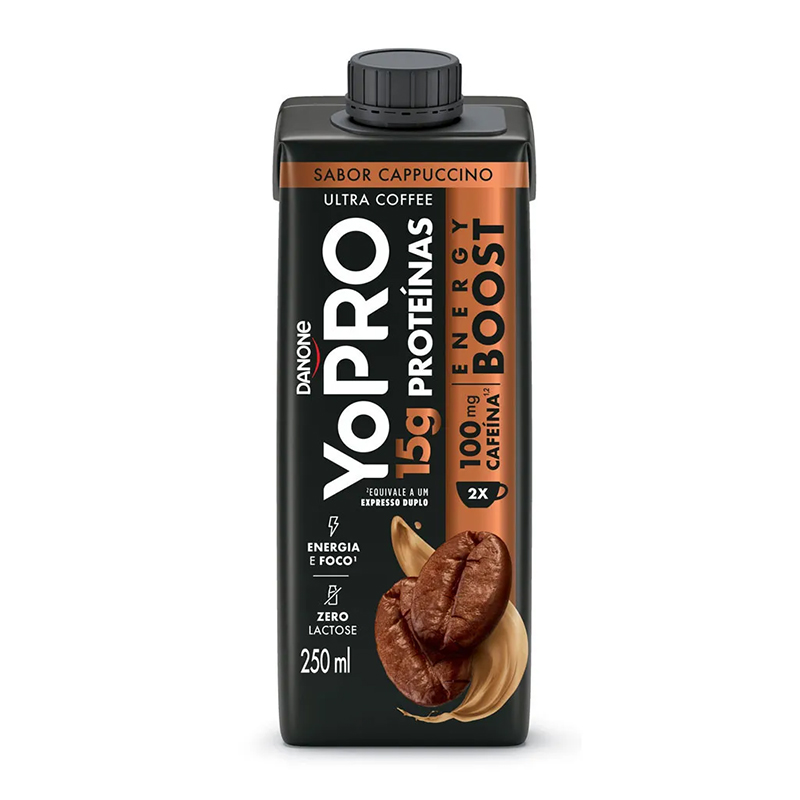BEB LACTEA YOPRO 250ML CAPPUCCINO 15G PROTEINA